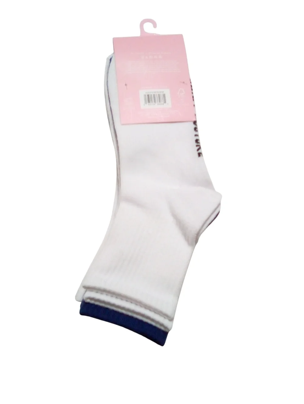 Juicy Couture Shortie Crew Socks 5 Pair Pack 1 Rhinestones 4 Solid White Blue